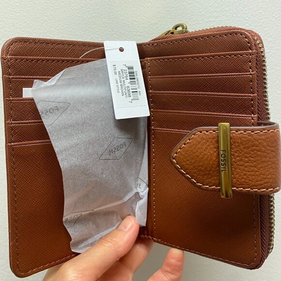Fossil SWL2863210 Bryce Multifunction Wallet, Medium Brown - Picture 3 of 4